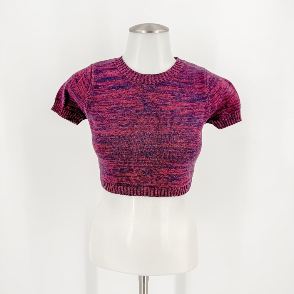Forever 21 Magenta Knit Crop Top
